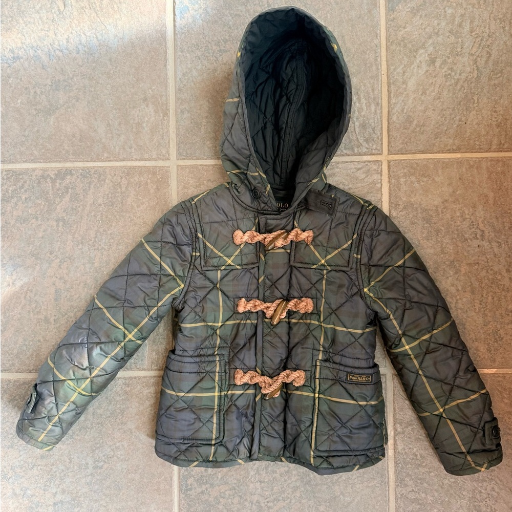 Polo by Ralph Lauren Kids Hooded Jacket - Green Check